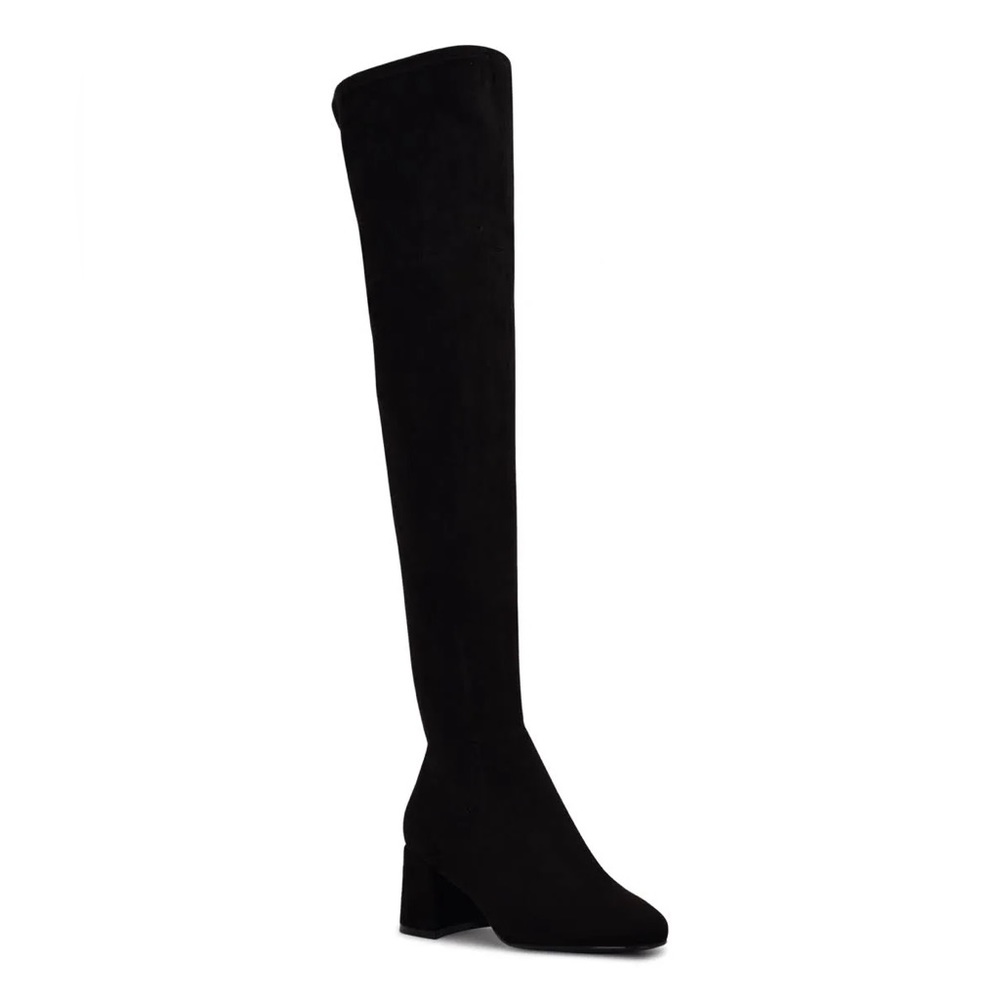 NIB Nine West Over the Knee Black Microsuede Boots